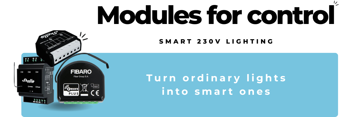 Baner - Moduly pre ovládanie Smart 230V osvetlenia EN